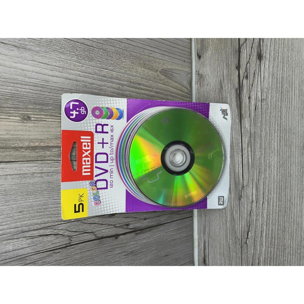 Maxell Color DVD+R 4.7GB 5 Pack